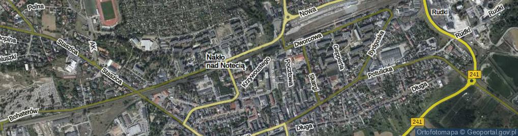 Zdjęcie satelitarne Bolesława Krzywoustego ul.